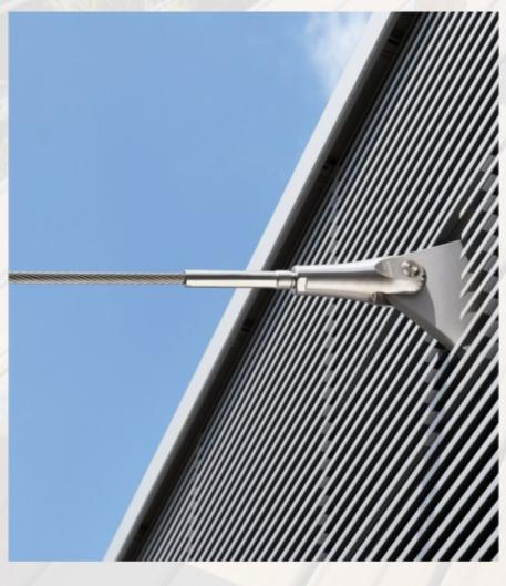 Stainless steel wire rope construction application